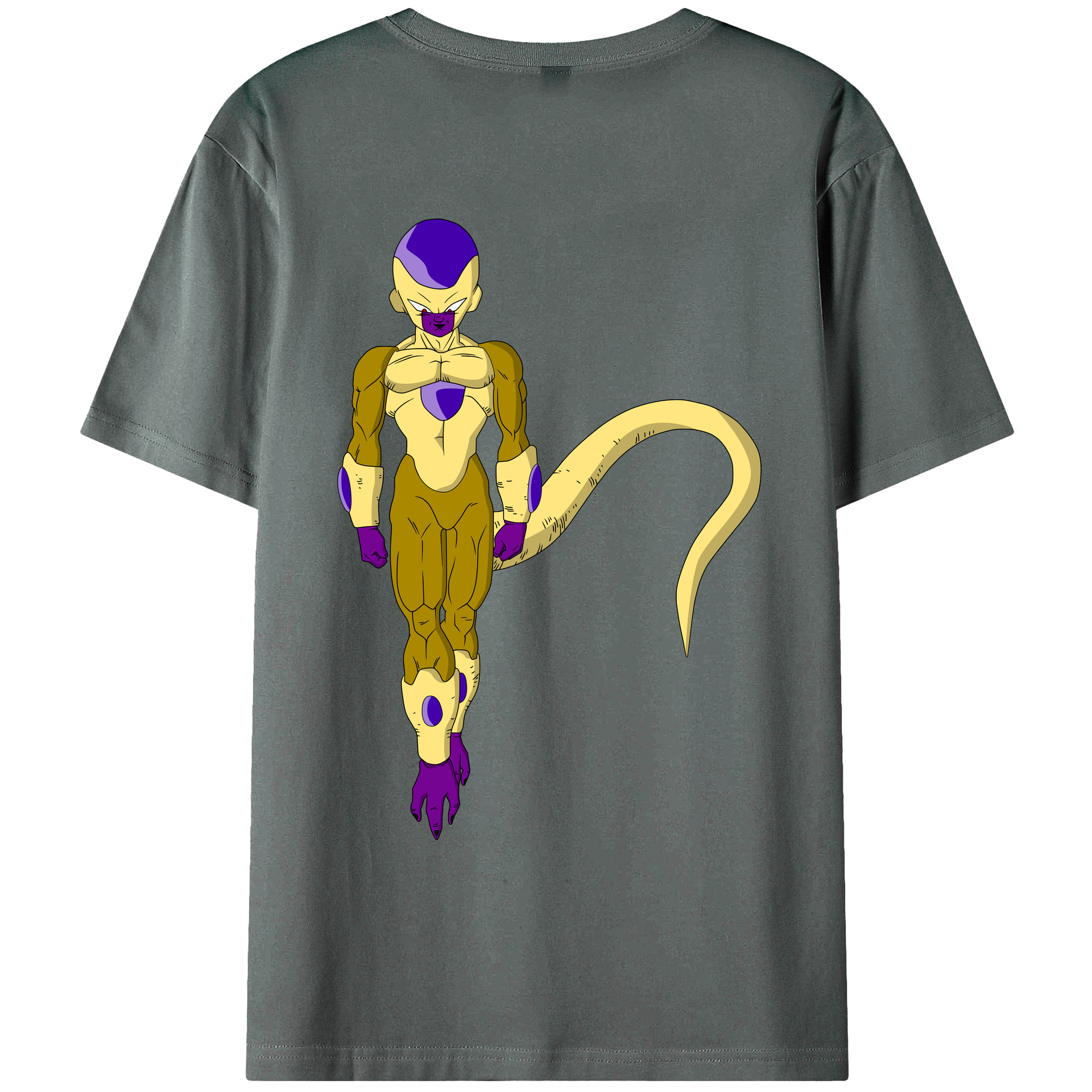 （画像用） ドラゴンボール フリーザ DRAGON BALL Frieza 綿100％ メンズ半袖Tシャツ（バックプリント） 通気性